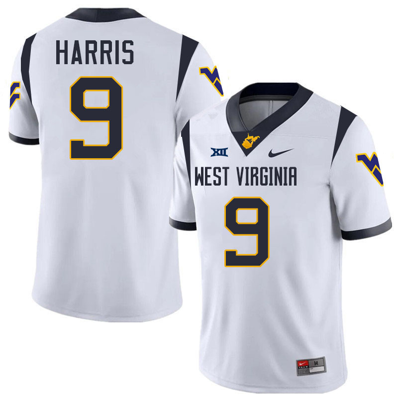 Major Harris WVU Jersey,West Virginia Mountaineers #9 Major Harris Jersey Youth College-White